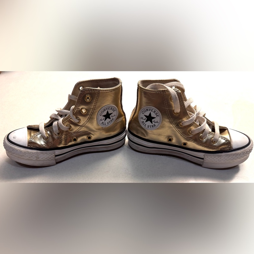 Converse Chuck Taylor All Star EVA Lift Platform Metallic Gold High Top - 12.5